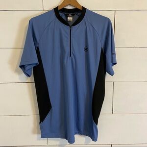 Canari Mens Quarter Zip Short Sleeve Cycling Jersey. Size Large. EUC